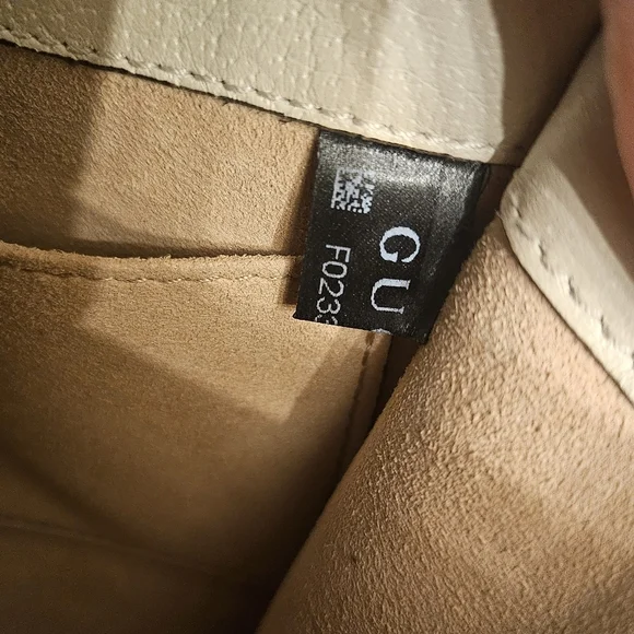 Gucci Butterfly Mini Shoulder Bag – Web Stripe, Cream Leather (Style 505383) - Picture 13 of 13